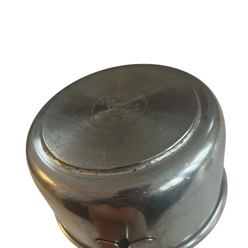Revere Ware 1 Quart Sauce Pan Pot with lid Clinton Illinois 93d‎ USA